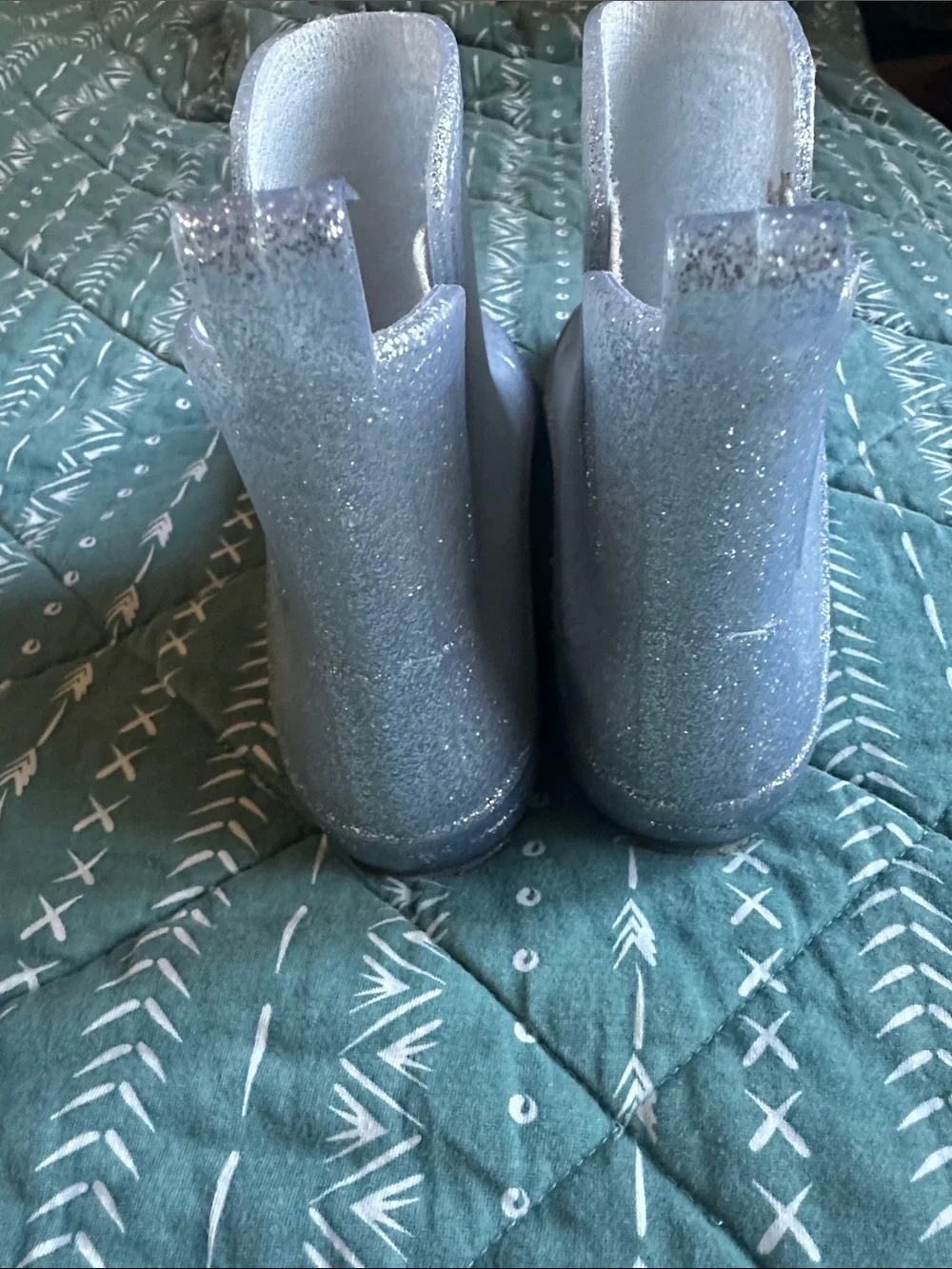 Gap Kids Glitter Rain Boots - Silver